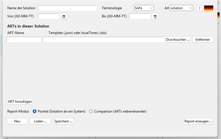 Portfolio GUI screenshot